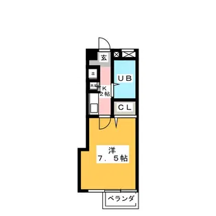 ラメール植田【6階】の間取り