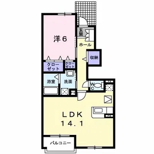 ポート・レーゼ A【1階】の間取り