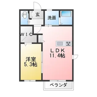 サンモールII【1階】の間取り