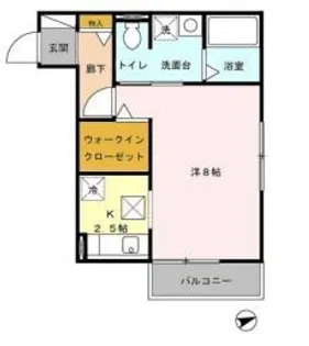 グランドソレーユB棟【1階】の間取り