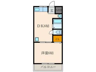 富貴苑【2階】の間取り