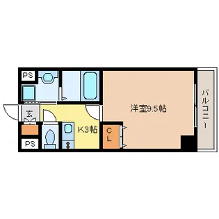 プログレス八乙女【2階】の間取り