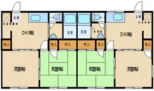 パールハイツ中妻【2階】の間取り
