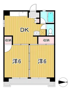 グリーン大みか【3階】の間取り