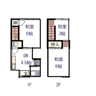 メゾネットハウスNの間取り