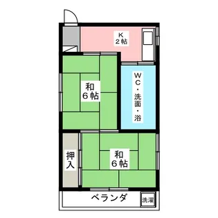 パレス安西【3階】の間取り