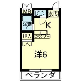 ライズ岡田町【2階】の間取り