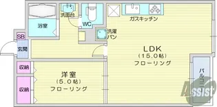 コーポパシフィック立町【4階】の間取り