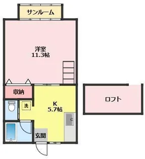 ロフティコートK【2階】の間取り