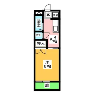 エステートツゲI【1階】の間取り