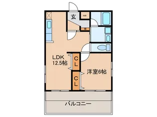エミナンス稲生【1階】の間取り