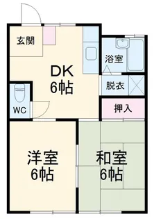 岩田コーポ【2階】の間取り