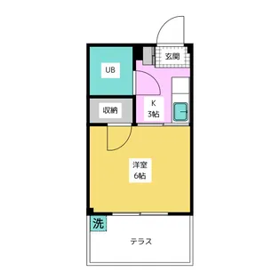 パークサイド豊岡【1階】の間取り