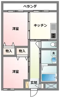 プランドール【3階】の間取り