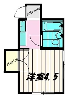 パールハイツIII【1階】の間取り