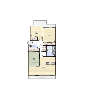 マンションたむかい【2階】の間取り