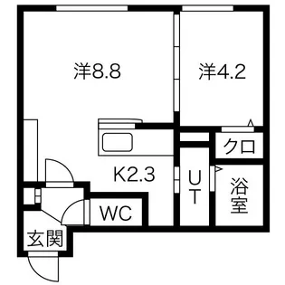 Premiere二十四軒WEST【3階】の間取り