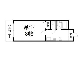 J-BOX1【6階】の間取り