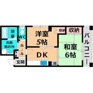 大阪府大阪市鶴見区今津北4【マンション】の間取り