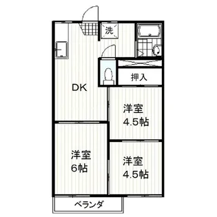 メゾン梅名【2階】の間取り