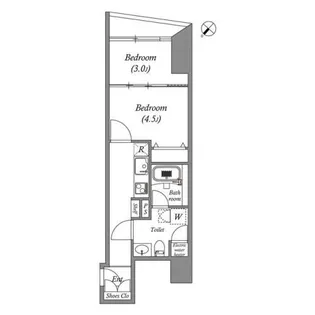 オーパスホームズ三田【7階】の間取り