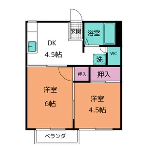 フォーブル緑地【2階】の間取り