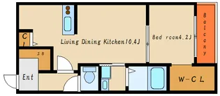 NET-K三木【1階】の間取り