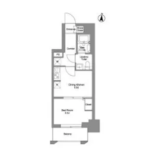 クラリティア綾瀬【3階】の間取り