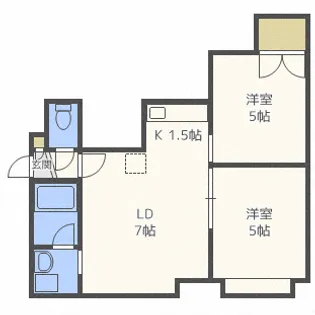 メイプルハイツ【3階】の間取り
