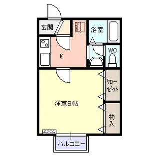 セジュール・エトワール【2階】の間取り