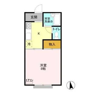 グリーンウッドハイツB【2階】の間取り