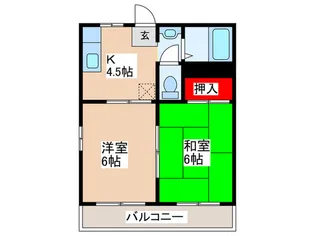 コーポ・ノザキ【2階】の間取り