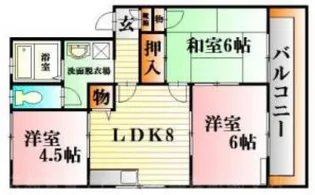 広島県広島市安佐北区口田南1【マンション】の間取り
