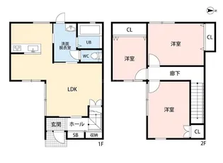 静岡県浜松市中央区三島町【一戸建】の間取り