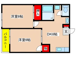 グリ-ンヴィレッジ2【2階】の間取り