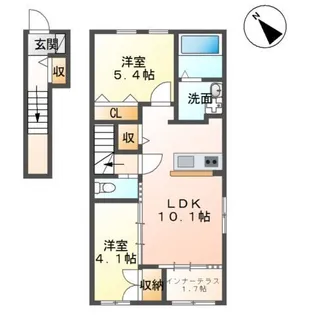 ベルディウム【2階】の間取り