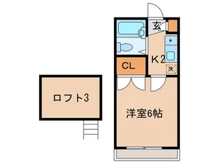 メゾンディソレイユ【2階】の間取り