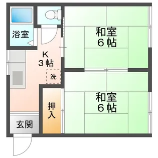 富士ハイツ【1階】の間取り
