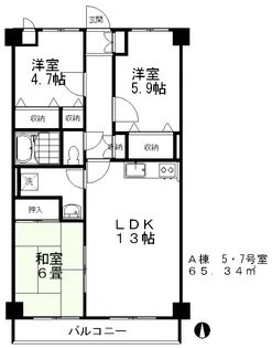 静岡県駿東郡清水町伏見【マンション】の間取り