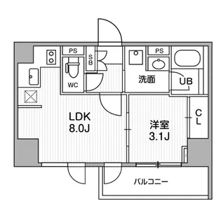 東京都品川区東大井3【マンション】の間取り