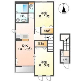 香川県高松市木太町【アパート】の間取り