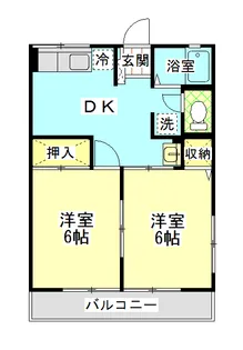 ハイツセレーノS【1階】の間取り