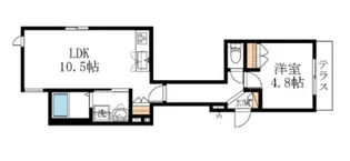 レ セレニタIII【1階】の間取り