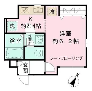 メリア サン ルーカスII【1階】の間取り