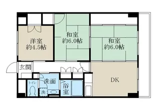 レジオン田辺【3階】の間取り