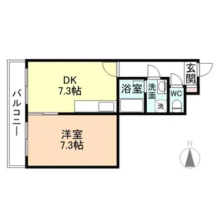 リュミエ白銀【2階】の間取り