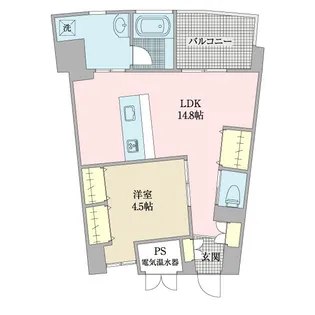 1LDKの間取り画像