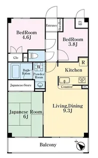 ナイスアーバン平塚中央【3階】の間取り