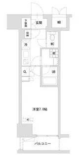 TLRレジデンス 町田【4階】の間取り