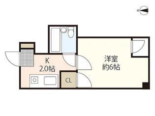 コーポ吉村【4階】の間取り